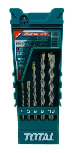 Kit Set Juego Brocas Para Concreto 5 Piezas Total Tacsd5051