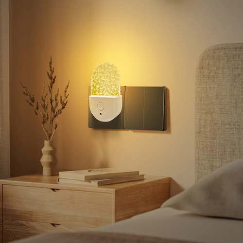 Luz Nocturna De 7 Colores Enchufable A La Pared