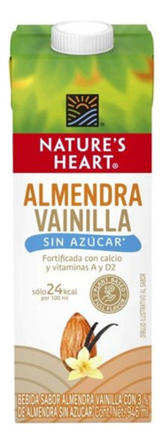 Bebida Vegetal Nature's Heart Sabor Almendra Vainilla Sin Az