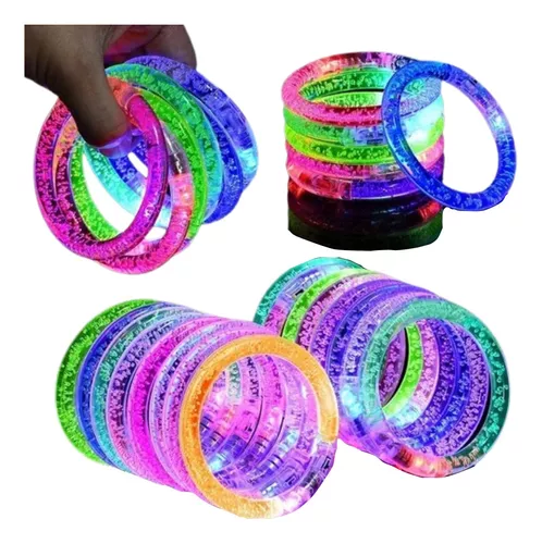 5pcs Pulsera Luminosa De Acrílico Pulsera Fluorescente LED - Temu Chile