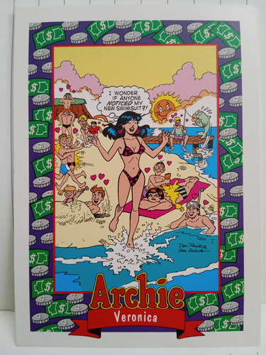 Estampa Tarjeta Archie Año 1992 # 16  Ocean View , Skybox