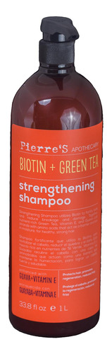 Shampoo Fortificante Con Biotina + Té Verde.