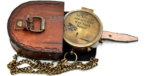 Brujula Vintage Con Funda