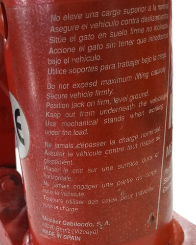 Gato Botella Mega 8 Tn Made In Spain