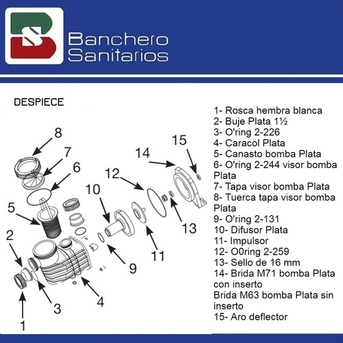 Bomba Autocebante Para Pileta 1/2hp Fluvial Plata 2