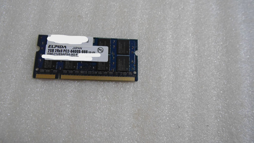 Memória Para Notebook Hp Dm3-1035dx Elpida 2gb Ddr2 800mhz (Usado)