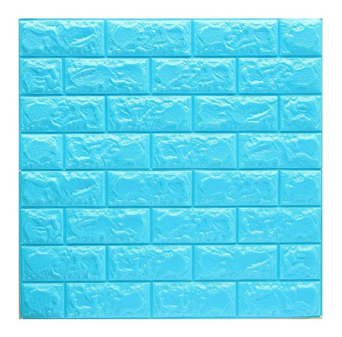Imagen 3 de 7 de Placa Revestimiento Pared Autoadhesiva Ladrillo 70x77cm Ax ®