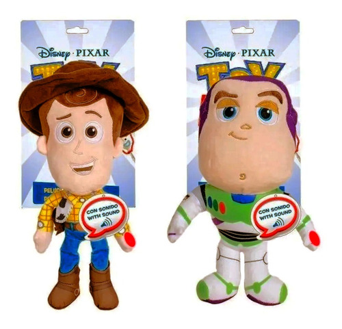 Peluches Toy Story Con Sonido Woody Y Buzz Lightyear 8507