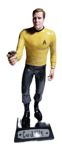Star Trek Capitan Kirk Figura En Resina Con Base