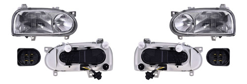 (par) Faros Manual/elec P/halogeno Vw Golf Gti 1998 Depo