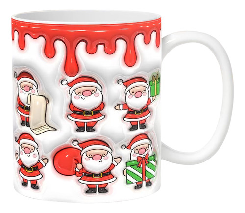 Taza De Navidad Con Diseño De Muñeco De Nieve Inflada De C T