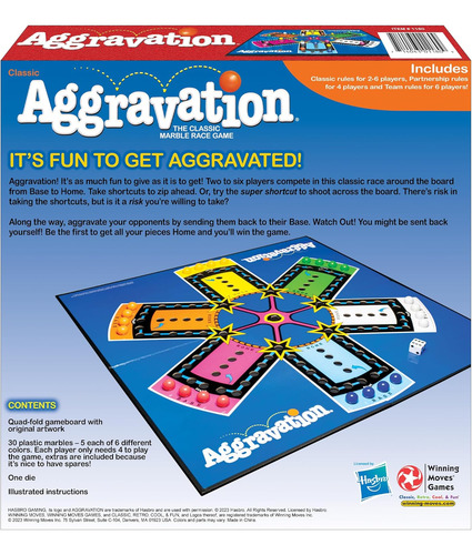Aggravation Con Ilustraciones Retro De Winning Moves Game...