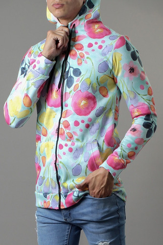 Imagen 3 de 4 de Campera Estampada No End 36405 Hombre