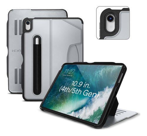 Funda Para iPad Air Gen 4/5 10.9  Protectora Magnetica Gris