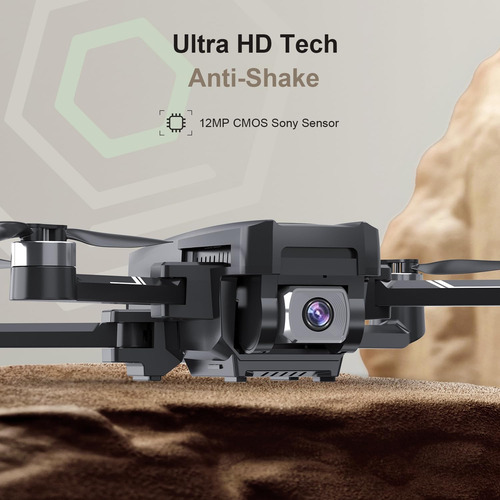 Drone Plegable Gps Cámara 4k Controlado X Teléfono Tsrc Q8