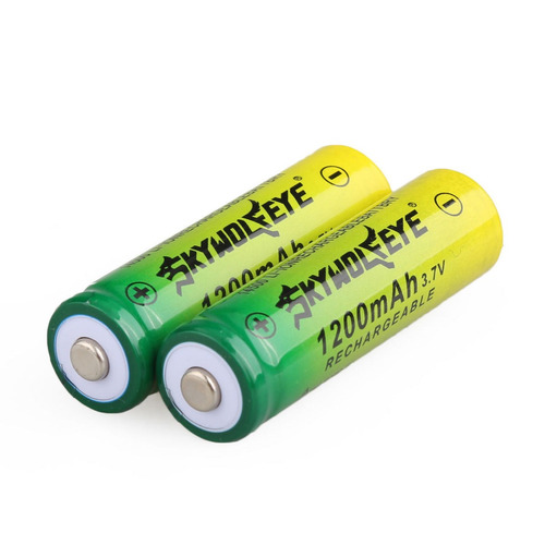 2pcs Skywolfeye 14500 Recargable Li-ion Batería 3.7v 1200mah