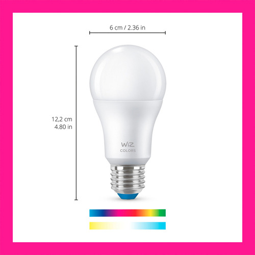 Imagen 3 de 10 de Foco Color Wiz Smart Inteligente Rgb Google Alexa