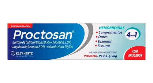 Proctosan Pomada 20g Tratamento De Hemorroidas Fissuras 1 Ap