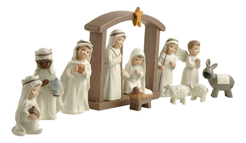 Escultura De Natividad Navideña De Resina Para Decoración