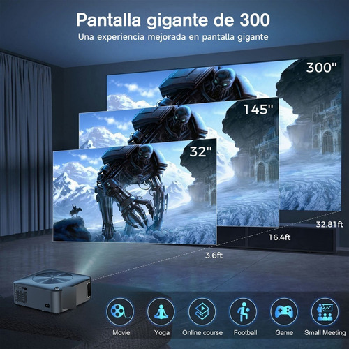 Proyector Profesional Android 5g Wifi Full Hd 1080p 12000lm