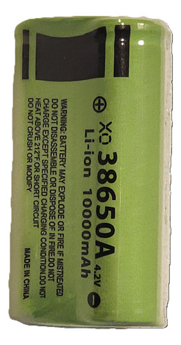 Bateria 38650a Alta Capacidad Li-ion 10000 Mah Triangular