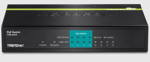 Switch Poe De 8 Puertos A 10/100mbps Trendnet