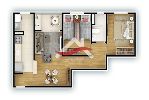 Imagem 9 de 27 de Jr Mirante Da Colina. Apartamento Pne 54 M². 1 Dormitório, Varanda Gourmet, 1 Vaga De Garagem, Lazer, Shopping De Serviços. - Ap00141 - 69362238