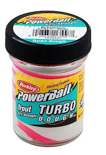 Berkley Powerbait Turbo Dough Trucha Bait, Bubblegum, 1.75 O