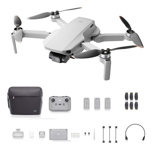 Drone Dji Mini 2 Fly More Combo Completo + Protetor Helices Cinza (Usado)