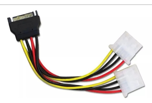 Cable Sata Macho A Doble Ide Molex Hembra Para Corriente Pc