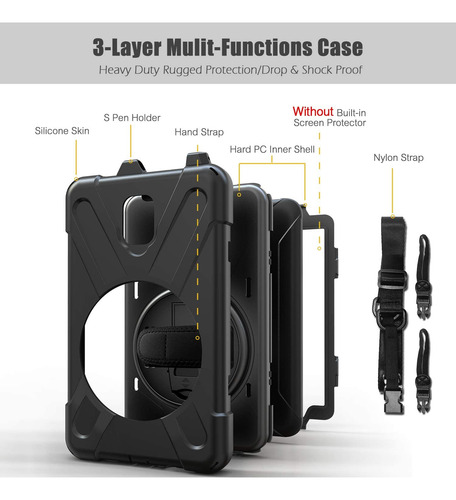 Funda K Lakey Para Samsung Galaxy Tab Active 2 2019 De 8 ...