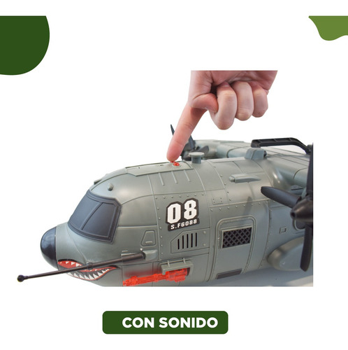 Avión De Las Fuerzas Armadas Con Luz Y Sonido