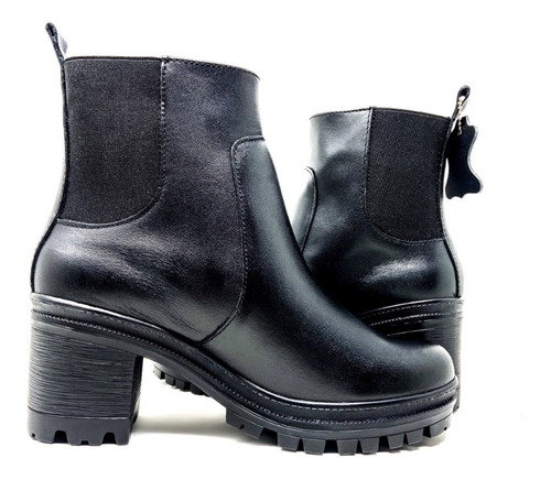 Bota Estilo Combat Casual Cuero Vacuno Genuino