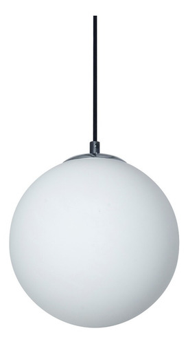 Lampara Colgante Fotia Esfera 30cm Vidrio Bocha Opal Leuk