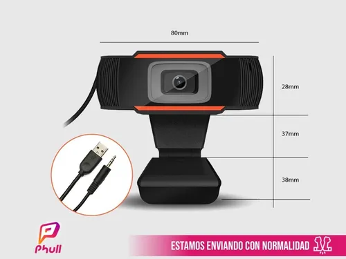 Webcam Cámara Web X11 Hd Microfono Usb Pc Windows Mac Zoom