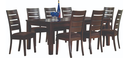 Juego De Comedor New Martini 8 Sillas Rustico Hogar