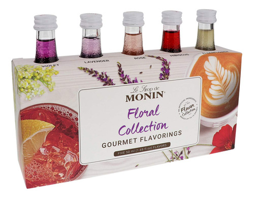 Monin - Coleccin Floral De Sabores Gourmet, Ideal Para Cctel