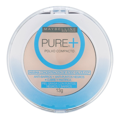 Polvo Compacto Pure Make Up Plus Maybelline