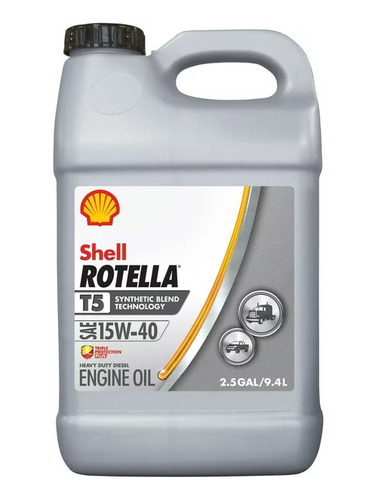 Aceite Shell Rotella Semi-sintetico 15w-40 T5 9.4 Litros