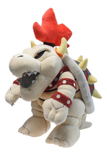 Super Mario Bros Dry Bones Koopa Bowser Muñeco Peluche 33cm