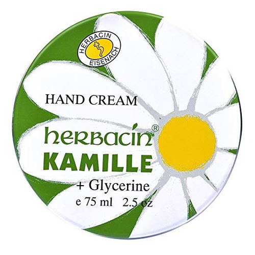 Herbacin Kamille Crema De Manos De Estaño, 2,5 Onza