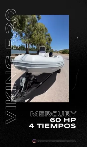 Semirrigido Gomón Viking 5,20 Con Motor Mercury 60 Elpt 4t