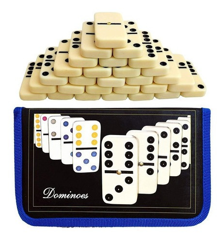 Juego De Domino Doble 6 En Cartuchera 28 Fichas