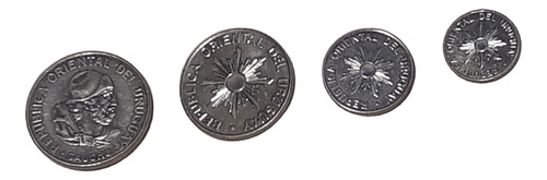 Monedas De Uruguay Pesos Nuevos Serie Lote X6 De 5 A 500