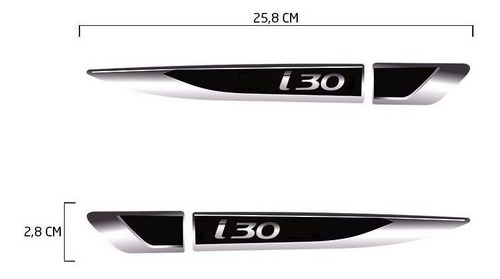 Aplique Lateral Hyundai I30 Emblema Resinado Do Para-lama