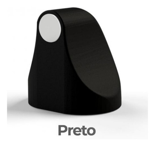 Fixador Trava Porta Magnético Adesivo Comfortdoor Preto