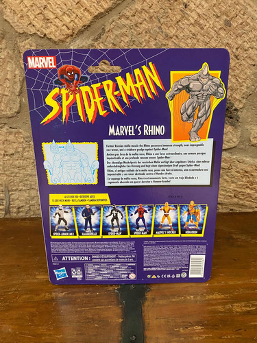 Marvel Comics Spiderman Retro Rhino (Usado)