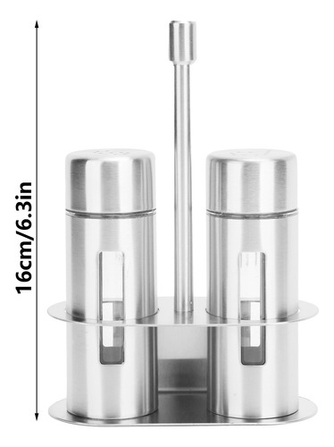 Set De Recipientes Para Condimentos De Acero Inoxidable, Est