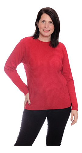 Pullover - Sweater Tejido Mujer Talles Grandes Premium 3401