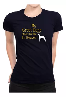 Idakoos Polo Mujer My Great Dane Waits For Me In Heaven 2